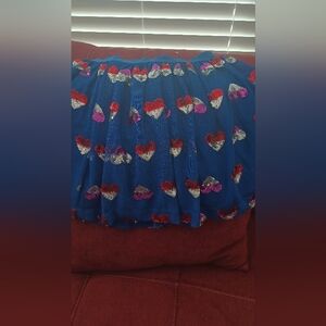 Cat & Jack Blue Red Bubble Mini Skirt